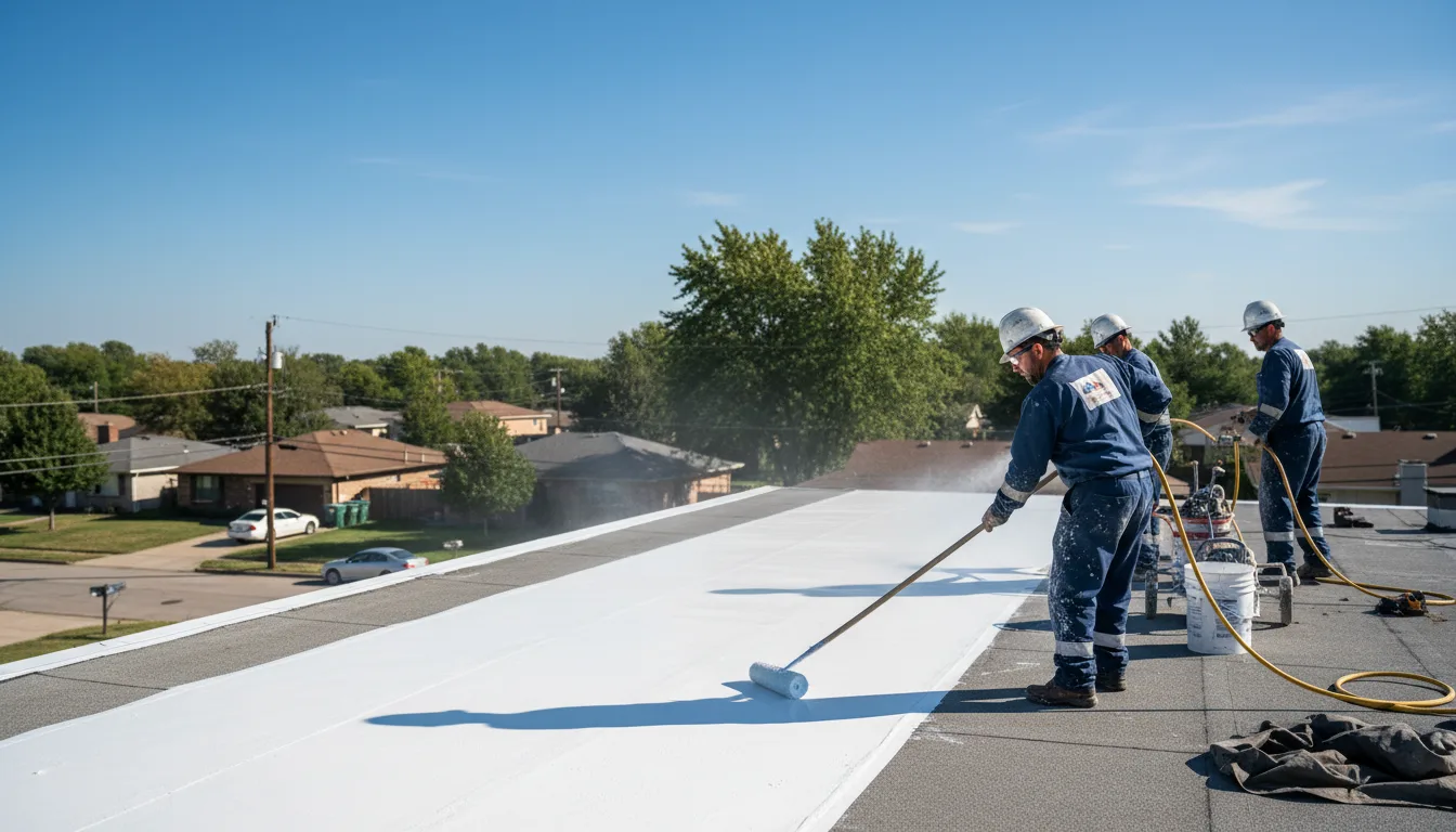 Commercial roof coating in Mesa, ID near me